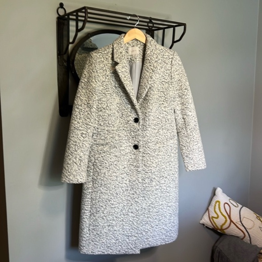 Loft Wool Blend Boucle Coat